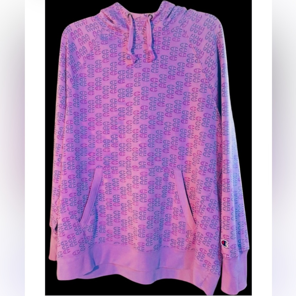 Champion Lavender Logo Print Hoodie